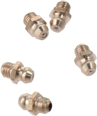 BYOBYO 30 Pcs 1/4-28 Grease Zerk Nipple Fitting, Copper Straight Hydraulic Grease Zerk Nipple Fittings for Car Engine, Vehicle in Saudi Arabia