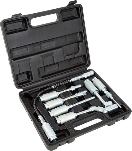 OEMTOOLS 25711 مجموعة محول تركيب الشحوم المكونة من 7 قطع، ملحقات مسدس الشحوم، مجموعة أطراف مسدس الشحوم المكونة من 7 أجزاء، 7 تركيبات مسدس الشحوم، طقم تركيب الشحوم in Kuwait