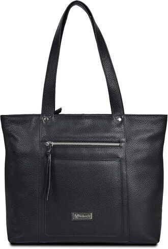 VALENCHI Leather Tote Bag For Women - Leather Handbags For Women - Trendy Ladies Shoulder Bag - Work, Travel in Kuwait