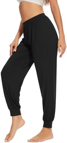 WiWi Womens Pajama Bottoms Soft Viscose from Bamboo Joggers pants Yoga Pants Casual Lounge S-XXL in Saudi Arabia