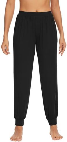 WiWi Womens Pajama Bottoms Soft Viscose from Bamboo Joggers pants Yoga Pants Casual Lounge S-XXL in Saudi Arabia