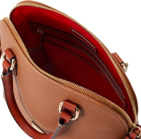حقائب يد Dooney & Bourke للنساء، محفظة جلدية على شكل قبة مع سحاب وحزام كروس قابل للإزالة in Kuwait