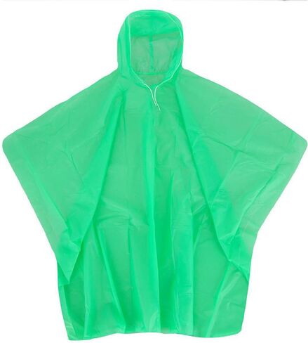 CTM® Adult Reusable Waterproof Long Rain Poncho in Saudi Arabia