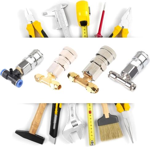 Air for Three-Way Joint for Air Blow Guns Trucks Trailers Air for Tank Straight Through Joint-Pneumatic Fittings C Air Blow Guns 3-Way Joint-Pneumatic Tank-Connector-Pneumatic Fittings in Kuwait
