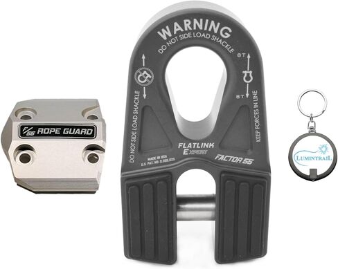 حزمة نظام السحب المغلق FlatLink E Winch Shackle Mount Recovery مع واقي حبل FlatLink وإضاءة سلسلة المفاتيح in Saudi Arabia