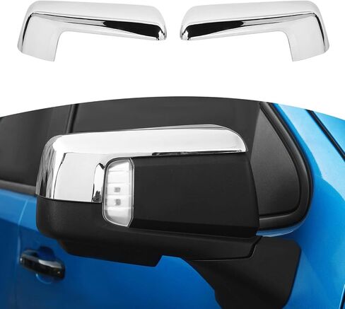 for Silverado Side Mirror Cover Cap Trim Chrome Fit for Chevy Silverado/GMC Sierra 2019-2024 Silver Chrome Exterior Accessories 2pcs in Saudi Arabia