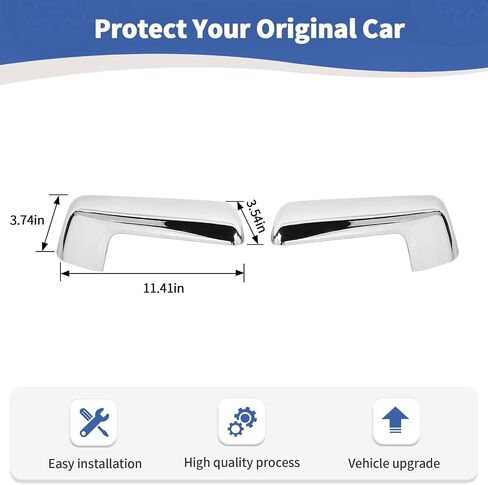 for Silverado Side Mirror Cover Cap Trim Chrome Fit for Chevy Silverado/GMC Sierra 2019-2024 Silver Chrome Exterior Accessories 2pcs in Saudi Arabia