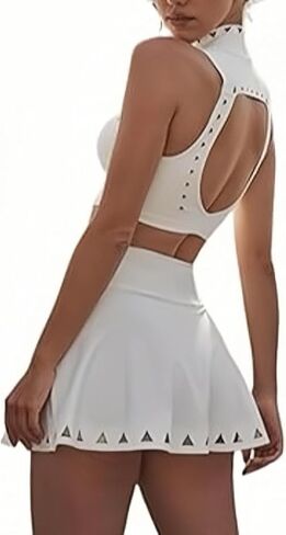 Tennis Skirt Sets Women 2 Piece Outfits Tennis Skirt Set Tennis Outfits Woman Golf Outfits for Women in Saudi Arabia