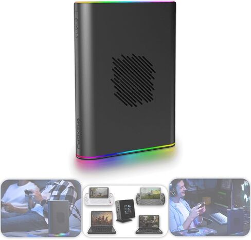 ONEXGPU eGPU Dock: New Hardware - No Coil Whine, Oculink Support, AMD Radeon RX 7600M XT, 8GB GDDR6, 300W Charger, USB-C 4.0, Quad Monitor Display, 4K Gaming - World's 1st Portable eGPU with Storage in Saudi Arabia