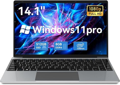 Laptop 8gb ram 256gb ssd Windows 11 pro, Laptop Computer Intel Celeron N4020C 14.1" laptop, Full HD 1920x1080 for Work,Studying and Entertainment in Saudi Arabia