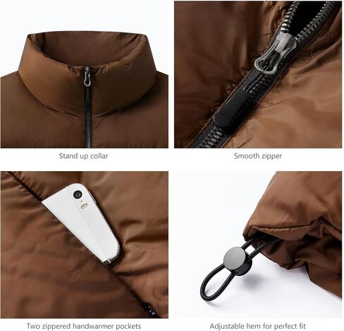 Women's Crop Puffer Vest Stand Collar Sleeveless Zip Up Vest Lightweight Padded Gilet in Kuwait