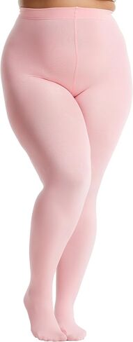 Frola Plus Size Fleece Lined Tights Women Winter Warm Thermal Tights, 11+ Colors High Waisted Opaque Pantyhose in Kuwait
