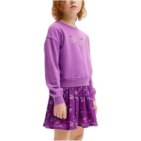 Desigual Girl Knit Dress Long Sleeve