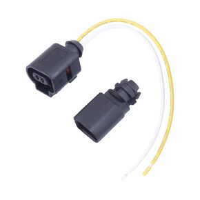 DUNSIHUI Ambient Air Temperature Sensor Wiring Harness 5S11873 2-pin Connector Plug Pigtail Compatible with S8 S6 S5 CC A6 A5 A8 Passat Allroad Air Temperature Sensor Wiring 1802-484322