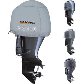 Outboard Motor Cover for Yamaha 4.2L F225 / F250 / F300 4.2L V6 Offshore Outboard Motor Cover, Waterproof Heavy Duty 600D Oxford with Cotton Lining Fade Resistant Boat Engine Hood Cowling Cover
