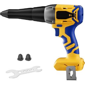 Cordless Rivet Gun Compatible with Dewalt 20V MAX Battery(Tool Only), 2248Lbf Electric Brushless Blind Riveter Tool, Pop Rivet Tool, Heavy Duty Automatic Riveter for 3/32", 1/8", 5/32",1/5" Rivets