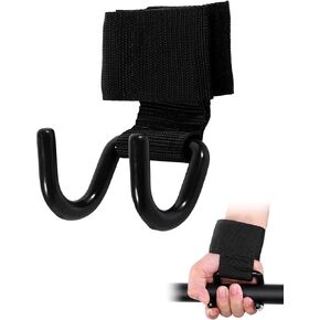 Yosoo Health Gear Weight Lifting Hooks, Weight Lifting Wrist Hook Straps, Heavy Duty Power Lifting Hooks Exercise Weight Cuffs, Deadlift Straps, Strength Training, Gym Workout Pull Up