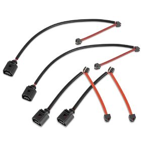 X AUTOHAUX 2 Pair 7L0907637 Front 7L0907637C Rear Brake Pad Electronic Wear Sensor Replacement for Audi Q7