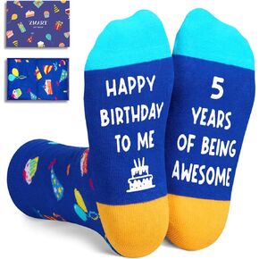 Zmart 9th Birthday Gifts for Boys - Socks for Boys Girls Age 9, Presents for 9 Year Olds, 9 Year Old Boy Gift Ideas, Blue