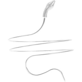 Snake Upper Arm Cuff Bracelet Open Upper Arm Bangle Bracelet Simple Adjustable Armband Jewelry for Women in Saudi Arabia