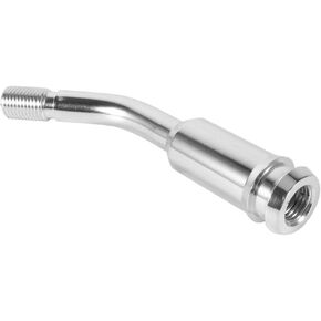 Dweekiy Gear Stick Extension, 5inch Gear Shifter Stick Lever Bend Extension Shift Knob Extender for T4 Silver