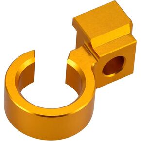 NICECNC Gold Front Fork Brake Cable Clamp Hose Guide Compatible with Suzuki DRZ400SM 2005-2022 RMX450Z 2010 2011 Replace Part Number 58621-29F00