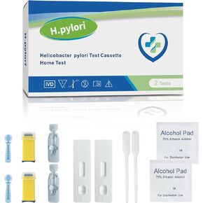 H Pylori Test at Home - Helicobacter Pylori Test Kit - Rapid and Precise and ConvenientSelf-Testing, Includes 2 Tests, Results Obtained in 10-15 Minutes