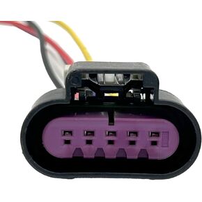 5-Way Multi-Purpose Mass Air Flow (MAF) Sensor Connector Plug Pigtail, Compatible with GM 645-500, Replaces OE Part Numbers PT1338, PT2785, 1P2072, 19151498