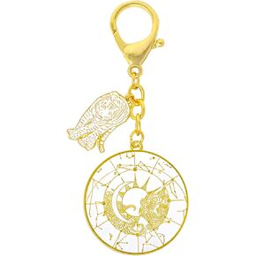 Fengshuibringluck White Tiger Avoid Evil, Disaster, Pray For Abundance Lunar Mansions Harmonizing Amulet Keychain, 11*4.5cm/4.3*1.7in