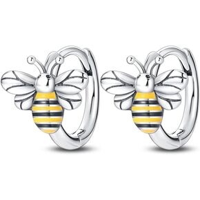 925 Sterling Silver Earrings for Women Hoop Earrings Colorful Earrings Cubic Zirconia Hypoallergenic Huggie Earrings