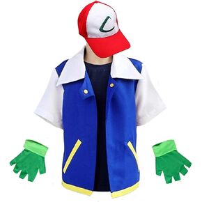 Cosplay Costume for Adult Kids,Halloween Hoodie,Jacket Gloves Hat Sets for Trainer