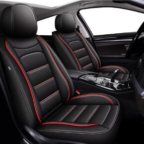 Car Seat Covers Fit for Honda HRV 2016-2024 2025: Full Set Luxury Leather Automotive Seat Covers, HR-V Car Seat Protector(5 Seats, Black)