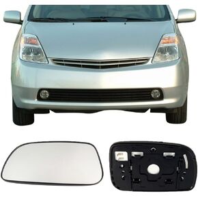 Passenger Side Mirror Replacement Glass for Toyota Prius 2010-2015,Automotive Exterior Heated Right Side View Mirror Glass for 2010 2011 2012 2013 2014 2015 Toyota Prius