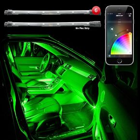 XKGLOW chrome App Control Car Standard LED Accent Light Kit - Under Glow