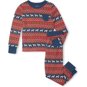 Hatley Boys' Bulldog Fair Isle Bamboo Pajama Set (Toddler/Little Big Kid)