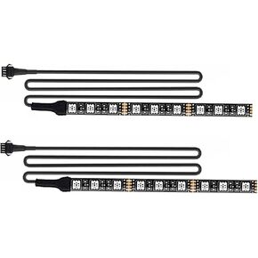 2Pcs 9LEDs Motorcycle LED Light Strips- RGB Multi-Color Accent Glow Neon Ground Effect Lights lamp for Motorcycle led Light Kits,ATV Car Golf cart LED Underglow Strip Lights
