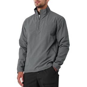 MorwenVeo Men's Casual Quarter Zip Pullover Lightweight Golf Track Jacket Stylish Windbreaker For Outdoors & Travel in Kuwait