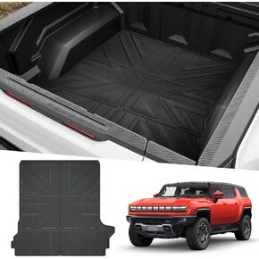 Truck Bed Mat Fit for 2022 2023 2024 GMC Hummer EV 5 FT Accessories, Truck Bed Liner TPE Pickup Bed Mat for 2024 GMC Hummer EV