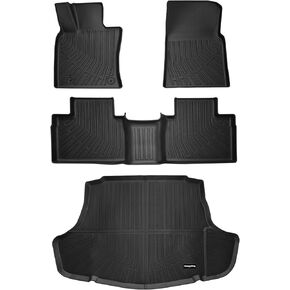 All Weather Car Floor Mats for Toyota Camry 2025 (Include Hybrid), Custom Fit TPE Easy Clean Durable Floor Liners Full Set Car Mats for Toyota Camry 2025 Accessories, Black Automotive Floor Mats in Kuwait