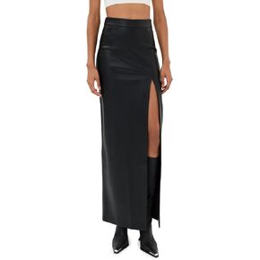 Good American Women's Maxi Slit Skirt