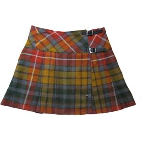 Tartanista Womens 20" Plaid Knee Length Kilt Billie Skirt Leather Buckled Straps