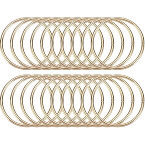 MECCANIXITY 20 Pcs Dream Catcher Rings,Metal Craft Hoops Floral Hoops 4.3 Inch Macrame Hoops Rings for DIY Crafts Wreath Making Supplies Plant Hangers,Gold
