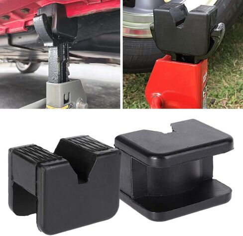4 Pack Jack Rubber Pad Adapter for Jack Stand Universal Rubber Slotted Frame Rail Pinch welds Protector 2 Types Sparta Floor Jack Pad Adapter in Saudi Arabia