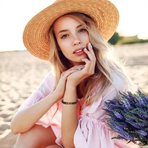 dcfywl731 الحصول على الشفاء العاجل أساور مضادة للقلق للنساء أساور الحجر الطبيعي للاسترخاء شفاء أساور كريستال أساور اليوغا لتخفيف التوتر تمتد أساور مطرز للنساء in Kuwait