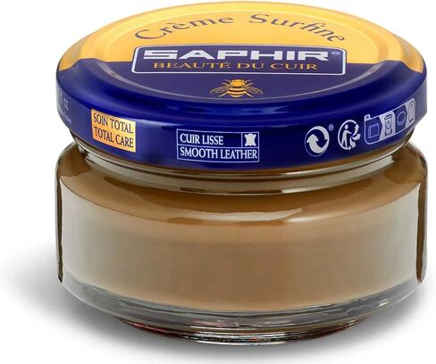 ملمع الأحذية SAPHIR Creme Surfine Pommadier - كريم شمع العسل للمنتجات الجلدية - أبيض in Saudi Arabia