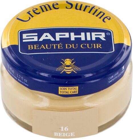 ملمع الأحذية SAPHIR Creme Surfine Pommadier - كريم شمع العسل للمنتجات الجلدية - أبيض in Saudi Arabia