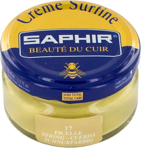 ملمع الأحذية SAPHIR Creme Surfine Pommadier - كريم شمع العسل للمنتجات الجلدية - أبيض in Saudi Arabia