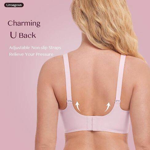 Silky Bras for Women No Underwire Floral Design Bralettes for Women Wireless T Shirt Bra Ultra Soft with Extender in Saudi Arabia