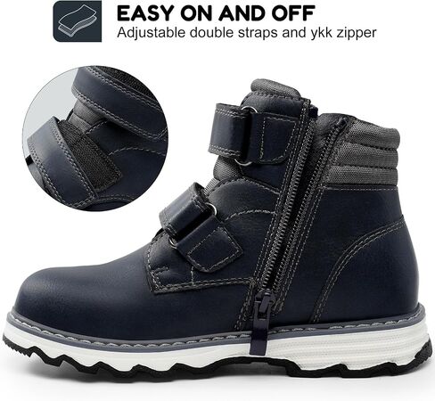Boys Ankle Boots Kids Winter Walking Boots Shoes Boy Zipper Boot Hiking Boots in Saudi Arabia
