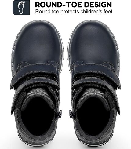 Boys Ankle Boots Kids Winter Walking Boots Shoes Boy Zipper Boot Hiking Boots in Saudi Arabia